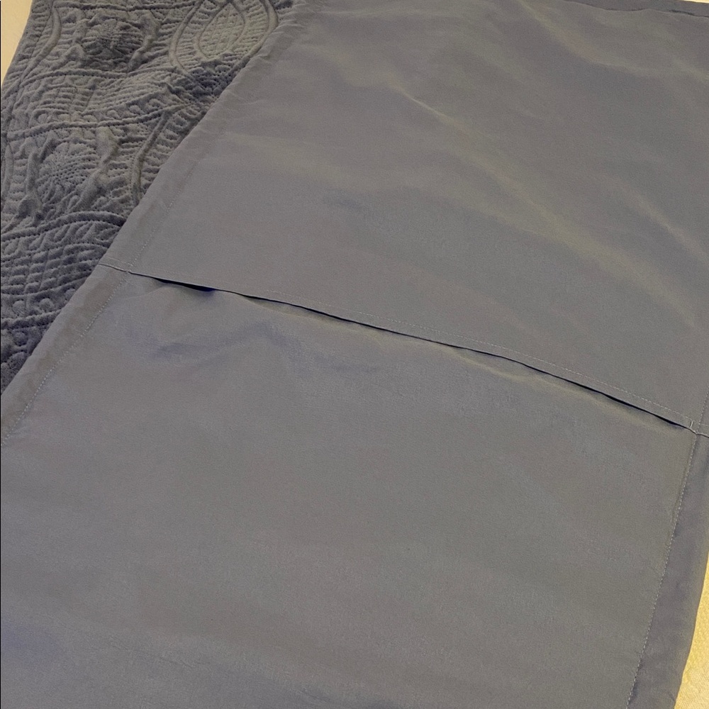 Love Cabin Dark Gray Patterned king size pillow shames, thick fabric and soft - Picture 4 of 7